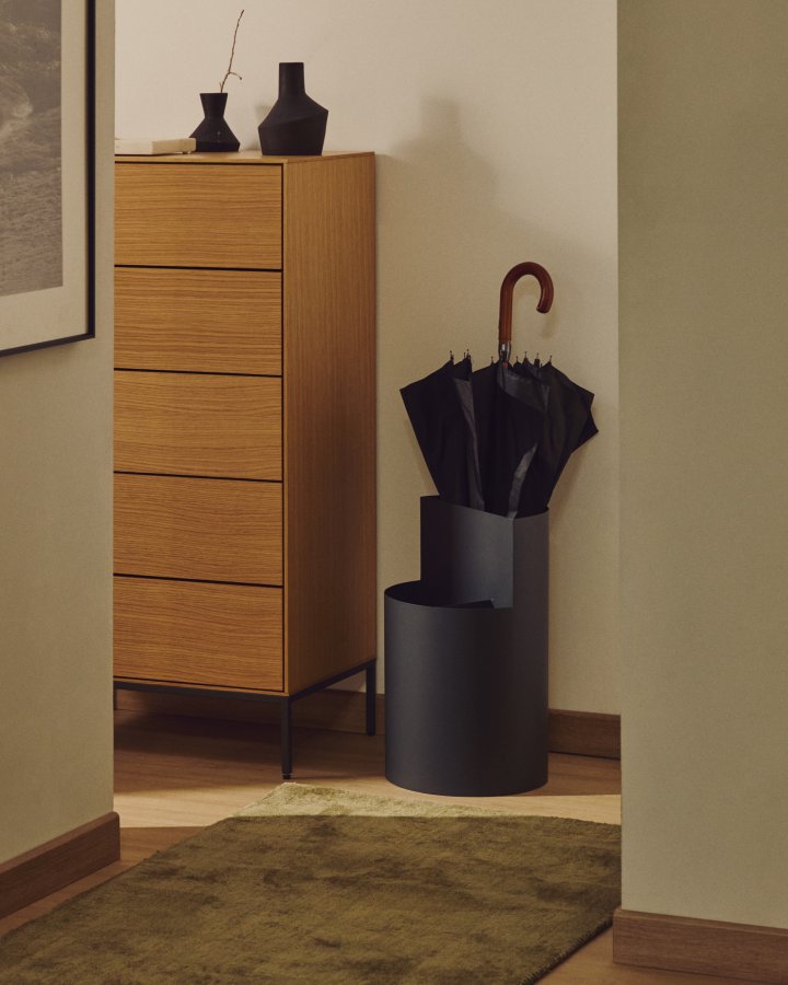 KAVE HOME Atin paraplystativ - m�rkegr� metal 