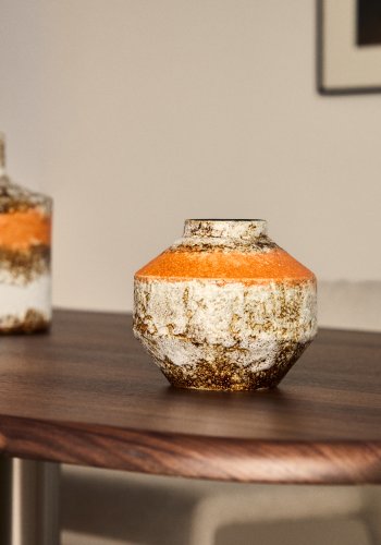 KAVE HOME Estin vase, rund - multifarvet keramik (H:16,5)