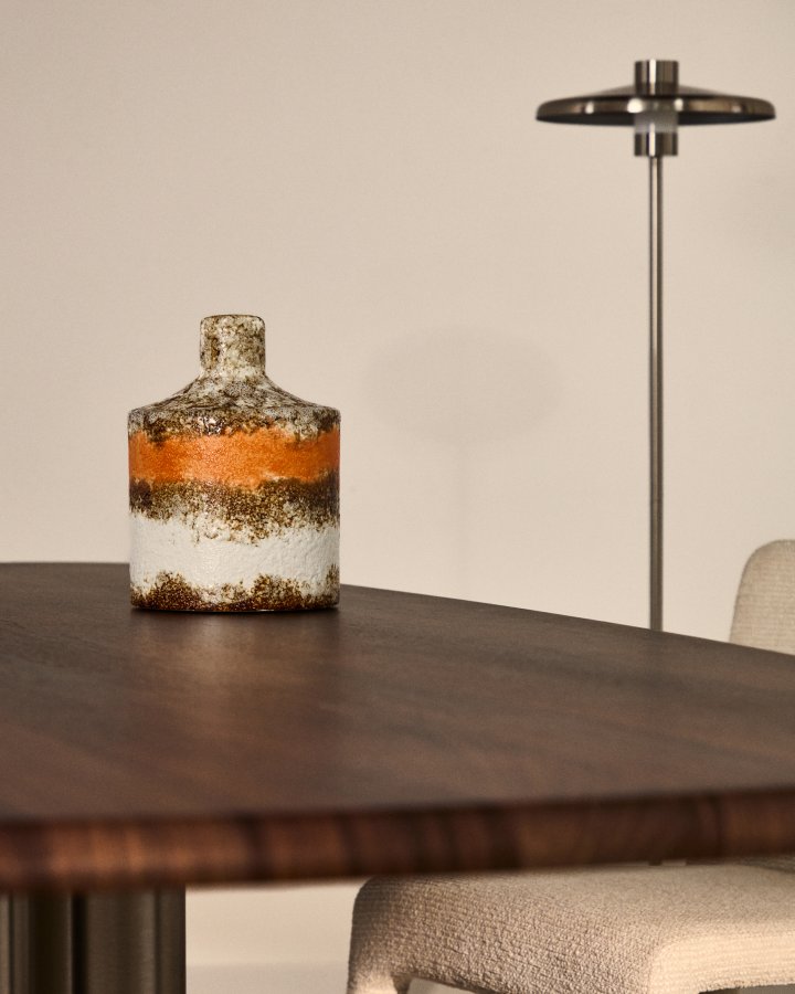 KAVE HOME Estin vase, rund - multifarvet keramik (H:25)