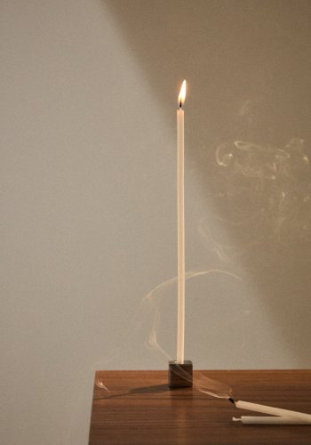 KAVE HOME Solvin beige stearinlys (s�t med 20)