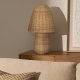 KAVE HOME Neuda bordlampe - rattan med lys finish