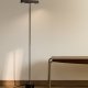 KAVE HOME Lynor gulvlampe - b�rstet st�l med sort marmorfod