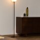KAVE HOME Brisia gulvlampe - 1 matteret glaskugle og sort metal (�20)