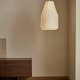KAVE HOME Somar loftlampe - hvid syntetiske fibre og st�lst�nger (�30)