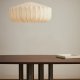 KAVE HOME Somar loftlampe - hvid syntetiske fibre og st�lst�nger (�76)