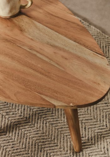 KAVE HOME Duvani sofabord - akacietr� med bleget finish (�110x60)