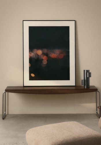 KAVE HOME Tarsel b�nk, rektangul�r - valn�ddefiner og b�rstet rustfrit st�l (142,5x45,5)