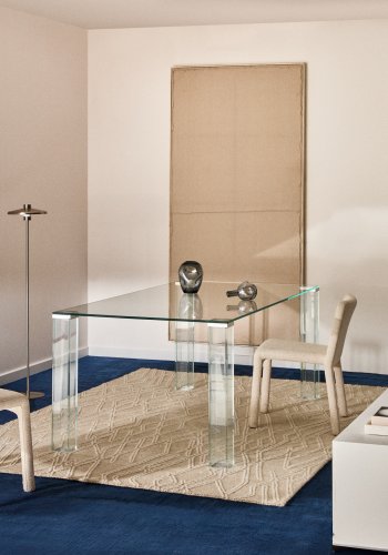 KAVE HOME Adularia spisebord, rektangul�r - klar h�rdet glas (160x90)