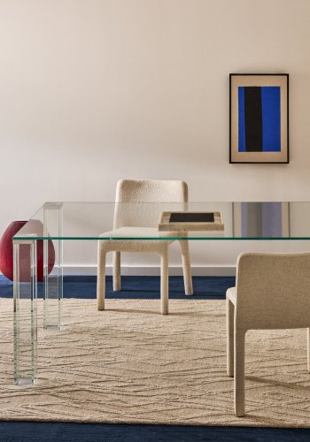 KAVE HOME Adularia spisebord, rektangul�r - klar h�rdet glas (200x100)