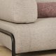 KAVE HOME Compo 2-pers. sofa - gr� stof og sort metal (200cm)