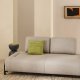 KAVE HOME Compo 2-pers. modul sofa - gr� stof og sort metal (200cm)