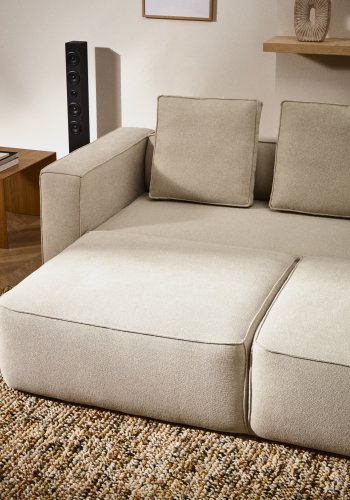 KAVE HOME Marela 3-pers. sovesofa - beige chenille (B:236cm)
