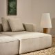 KAVE HOME Marela 3-pers. sovesofa, m. h�jre chaiselong - beige chenille (B:236cm)