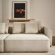 KAVE HOME Marela 3-pers. sovesofa, m. venstre chaiselong - beige chenille (B:276cm)