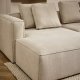 KAVE HOME Marela 3-pers. sovesofa, m. venstre chaiselong - beige chenille (B:276cm)