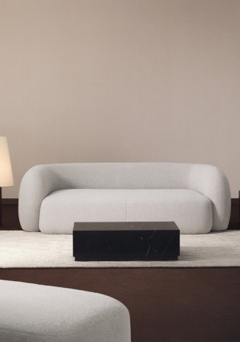 KAVE HOME Sorein sofabord, rektangul�r - sort marmor (100x50)