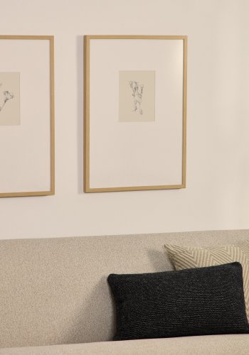 KAVE HOME Lirena billede, rektangul�r - botanisk illustration og ramme (70x50)