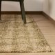 KAVE HOME Zarn gulvt�ppe, rektangul�r - gr�n uldblanding med mini boucl&eacute;-effekt (300x200)