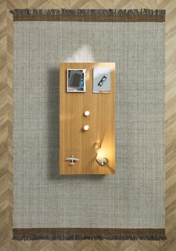 KAVE HOME Brina gulvt�ppe, m. sildebensm�nster, rektangul�r - beige jacquard-uld (300x200)