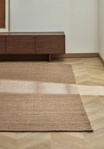 KAVE HOME Ardelia gulvt�ppe, rektangul�r - beige syntetiske fibre (300x200)