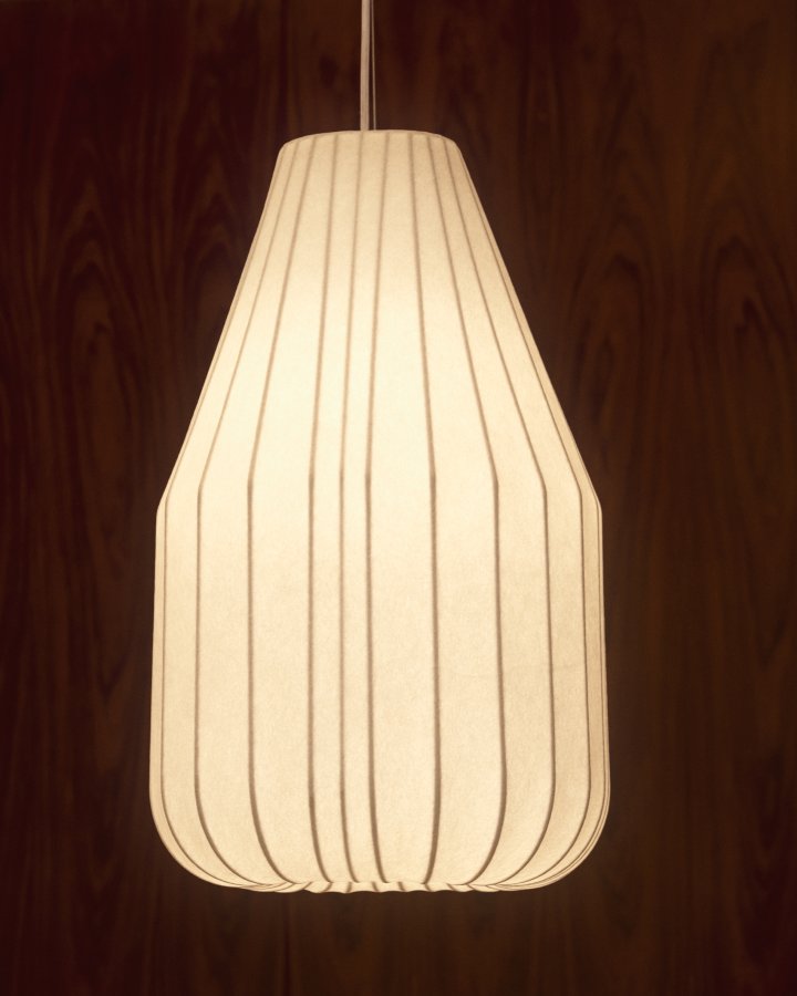 KAVE HOME Somar loftlampe - hvid syntetiske fibre og st�lst�nger (�30)