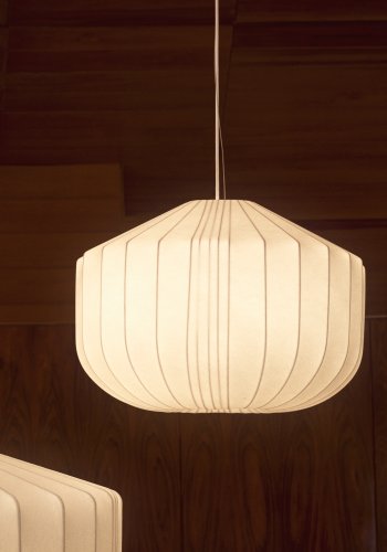 KAVE HOME Somar loftlampe - hvid syntetiske fibre og st�lst�nger (�51)