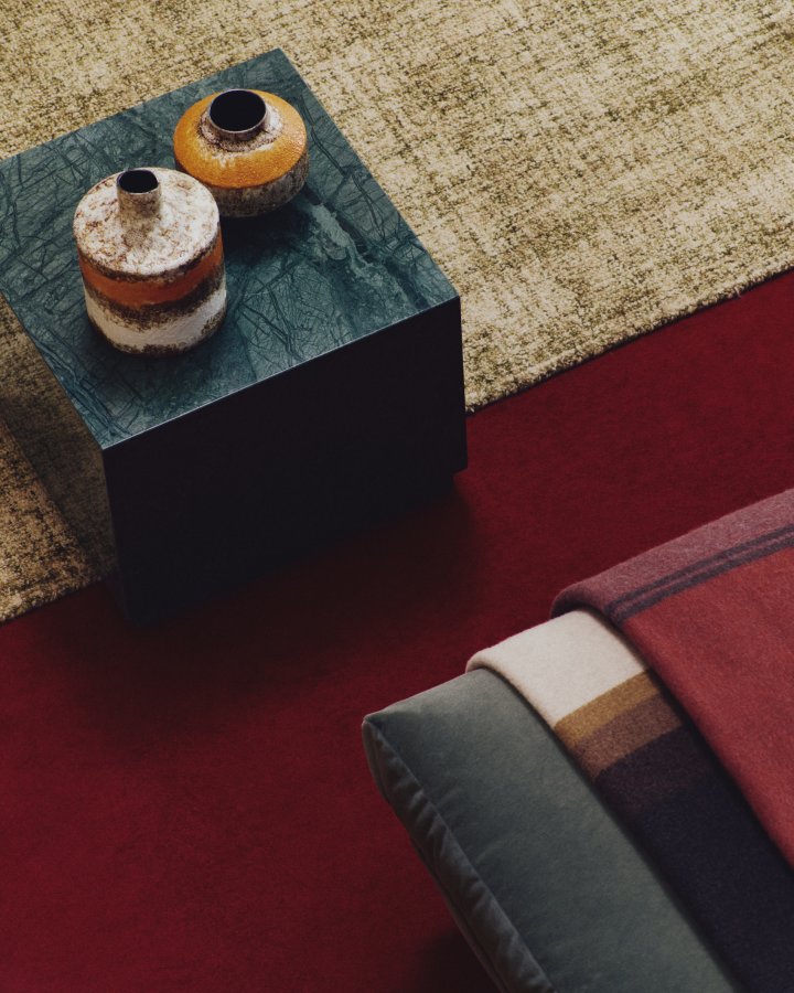 KAVE HOME Estin vase, rund - multifarvet keramik (H:16,5)