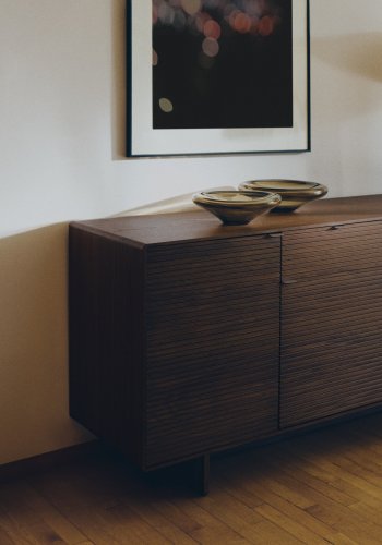 KAVE HOME Zolira borddekoration fad, rund - brun glas (�27)