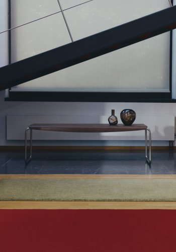 KAVE HOME Tarsel b�nk, rektangul�r - valn�ddefiner og b�rstet rustfrit st�l (142,5x45,5)