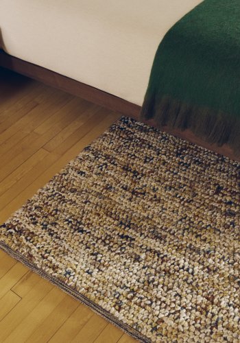 KAVE HOME Elanis gulvt�ppe, rektangul�r - multifarvet boucl&eacute; uld (300x200)