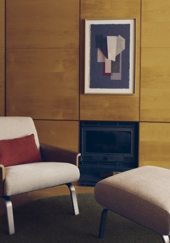 KAVE HOME Veluni abstrakt billede, rektangul�r - multifarvet genbrugspapir (90x60)