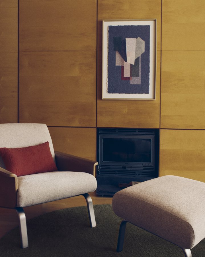 KAVE HOME Veluni abstrakt billede, rektangul�r - multifarvet genbrugspapir (90x60)