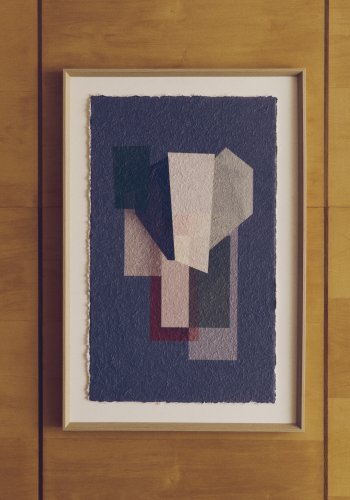 KAVE HOME Veluni abstrakt billede, rektangul�r - multifarvet genbrugspapir (90x60)