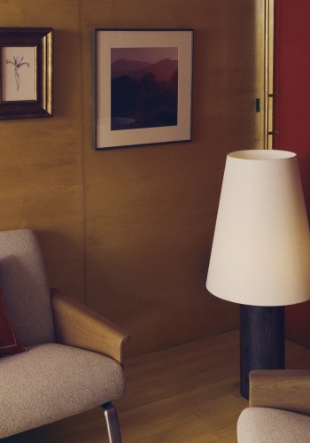 KAVE HOME Zavira billede, kvadratisk - multifarvet fotografi af La Garrotxa-landskabet (58x58)