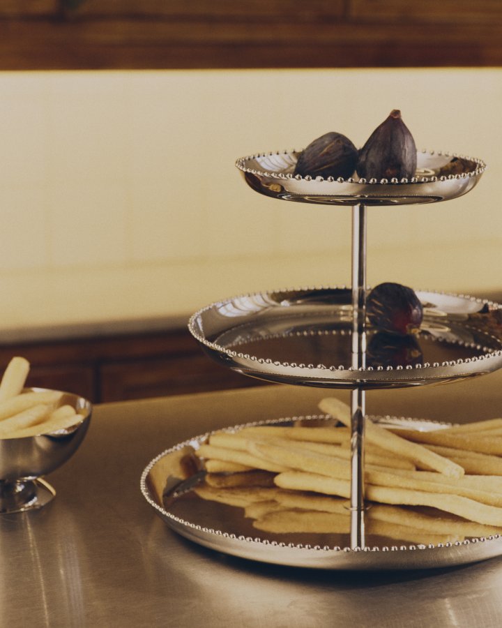 KAVE HOME Nirela bakke med 3 niveauer - rustfrit st�l