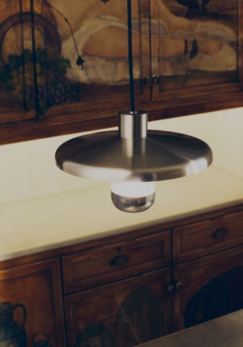 KAVE HOME Nuvira loftlampe - lysegr� b�rstet metal