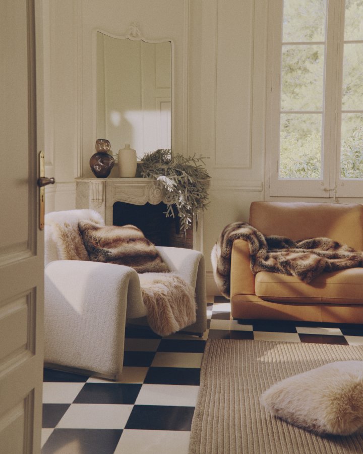 KAVE HOME Ardelia gulvt�ppe, rektangul�r - beige syntetiske fibre (160x230)