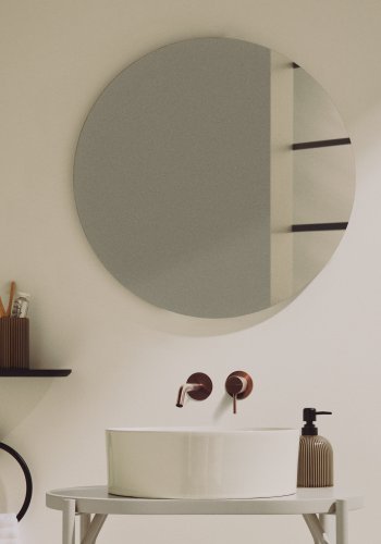 KAVE HOME Donia badev�relsesspejl, rund - spejlglas (�60)