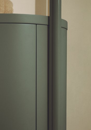 KAVE HOME Arely badev�relsesvaskeskab, m. 1 skuffe - gr�n MDF og st�l (60x40)