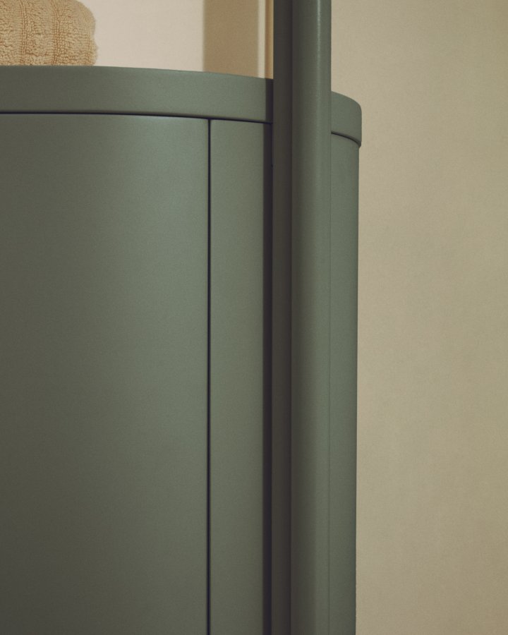 KAVE HOME Arely badev�relsesvaskeskab, m. 1 skuffe - gr�n MDF og st�l (60x40)