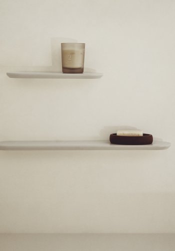 KAVE HOME Arely hylder - beige MDF (35cm/55cm) (s�t med 2)