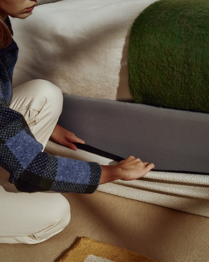 KAVE HOME Nelzi sengeramme, m. aftageligt betr�k og opbevaring - ecru chenille (til madras 160 x 200 cm)