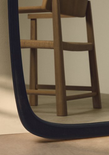 KAVE HOME Alura v�gspejl, organisk - spejlglas og sort teaktr� (192x94,5)