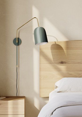 KAVE HOME Bjerne vegglampe - grnt metall 