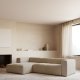 KAVE HOME Block 3-manns sofa, med venstre sjeselong - beige stoff