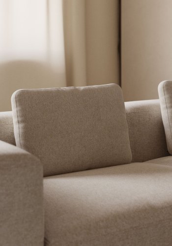 KAVE HOME Block pute - beige stoff (40x60)