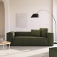 KAVE HOME Blok 3-seters sofa - grnn kordflyel (240 cm)