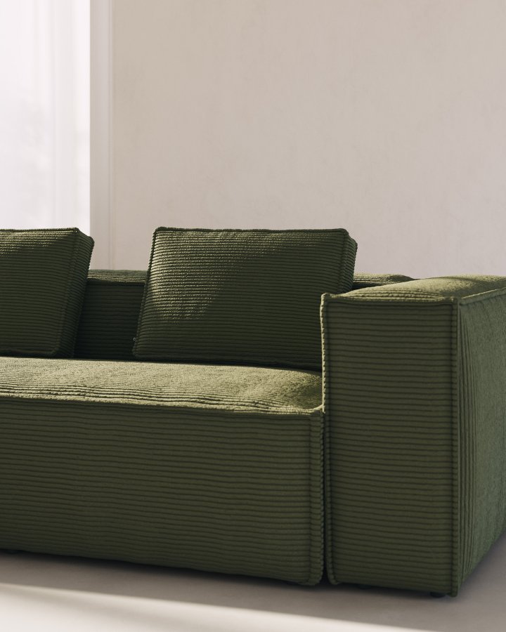 KAVE HOME Blok hjrnesofa - grnn kordflyel (320x320)