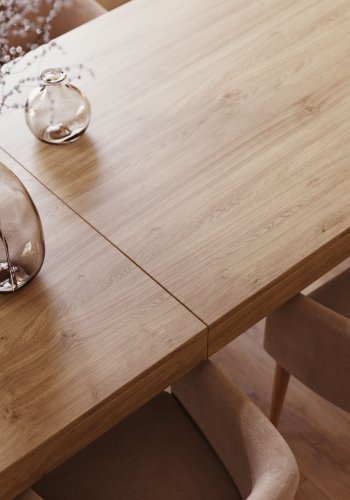 KAVE HOME Vivy spisebord - eikefiner, med tilleggsplate (180(230)x90) 