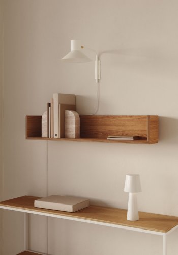 KAVE HOME Aria liten vegglampe - hvit stl